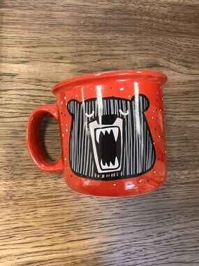 Lazy One Don’t Wake The Bear 12 oz Mug Red Camping Coffee Mug